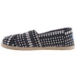 TOMS ALPARGATA fekete/fehér kötött belebújós balerina