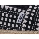 TOMS ALPARGATA fekete/fehér kötött belebújós balerina