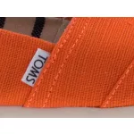 TOMS ALPARGATA narancs belebújós balerina