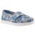 TOMS DINO FLUORESZKÁLÓS szürke/kék tépős gumis cipő