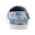 TOMS DINO FLUORESZKÁLÓS szürke/kék tépős gumis cipő