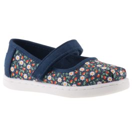 TOMS MARY JANE sötétkék/virágos tépős balerina cipő TOMS MARY JANE sötétkék/virágos tépős balerina cipő