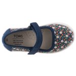 TOMS MARY JANE sötétkék/virágos tépős balerina cipő