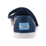 TOMS MARY JANE sötétkék/virágos tépős balerina cipő
