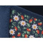 TOMS MARY JANE sötétkék/virágos tépős balerina cipő