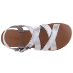 TOMS SICILY SILVER SAND csatos ezüst szandál