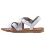 TOMS SICILY SILVER SAND csatos ezüst szandál