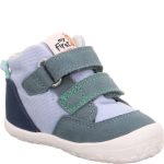 Superfit kék-sötétkék 2 tépőzáras velúr bőr bare fit kisfiú első lépés gyerekcipő