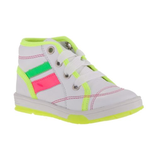 Neonzöld fehér fűzős Siesta-Richter cipő