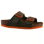 BIRKENSTOCK Arizona Kids khakizöld/narancssárga gyerek bio gyerek papucs
