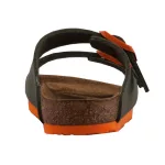 BIRKENSTOCK Arizona Kids khakizöld/narancssárga gyerek bio gyerek papucs