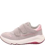 Superfit szürke-rózsaszín csillogós 2 tépőzáras velúr bőr lány cipő