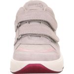 Superfit szürke-rózsaszín csillogós 2 tépőzáras velúr bőr lány cipő