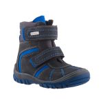 SIESTA-RICHTER sötétszürke/kék 2 tépős SympaTex VÍZÁLLÓ bundás téli cipő