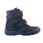 SIESTA-RICHTER sötétszürke/kék 2 tépős SympaTex VÍZÁLLÓ bundás téli cipő