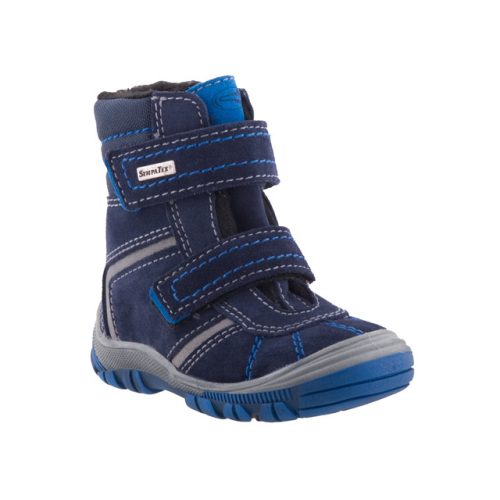 SIESTA-RICHTER sötétkék/kék 2 tépős SympaTex VÍZÁLLÓ bundás téli cipő