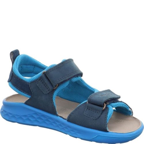 Superfit Lagoon Midi kék-sötétkék 2 tépőzáras velúr-nubuk bőr kisfiú gyerekszandál (1-001040-8000)