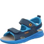 Superfit Lagoon Midi kék-sötétkék 2 tépőzáras velúr-nubuk bőr kisfiú gyerekszandál (1-001040-8000)