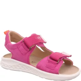   Superfit Lagoon Midi pink 2 tépőzáras velúr-nubuk bőr kislány gyerekszandál (1-001041-5500)
