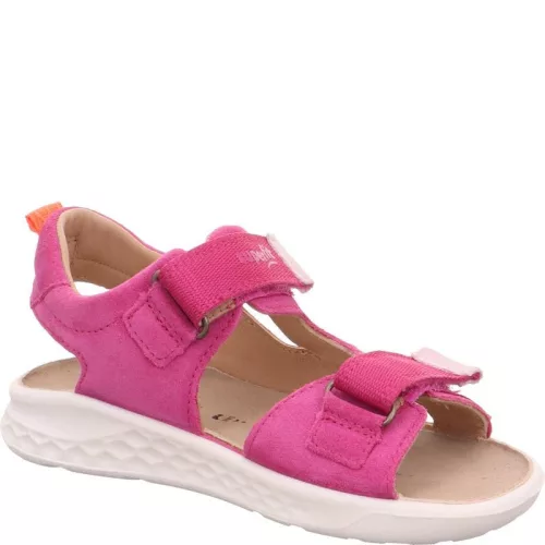 Superfit Lagoon Midi pink 2 tépőzáras velúr-nubuk bőr kislány gyerekszandál (1-001041-5500)