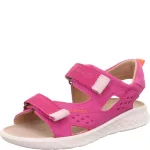 Superfit Lagoon Midi pink 2 tépőzáras velúr-nubuk bőr kislány gyerekszandál (1-001041-5500)