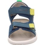 Superfit Lagoon Midi sötétkék-sárga 2 tépőzáras velúr-nubuk bőr kisfiú gyerekszandál (1-001041-8000)