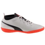 PUMA ONE 17.4 gyöngyház/narancs/fekete félmagas foci teremcipő