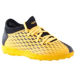 PUMA FUTURE 5.4 IT JR sárga/fekete fűzős műfüves foci cipő   PUMA FUTURE 5.4 IT JR sárga/fekete fűzős műfüves foci cipő