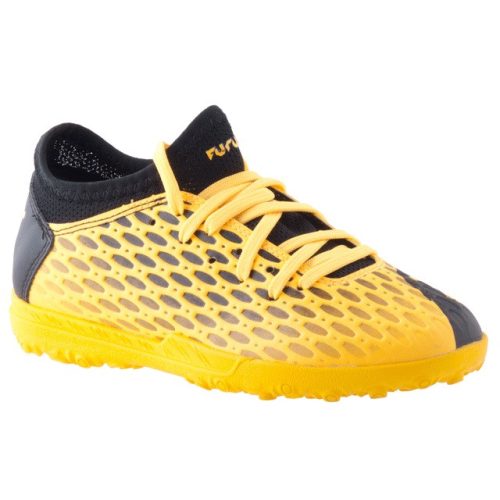 PUMA FUTURE 5.4 IT JR sárga/fekete fűzős műfüves foci cipő 28-38.5