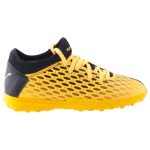 PUMA FUTURE 5.4 IT JR sárga/fekete fűzős műfüves foci cipő