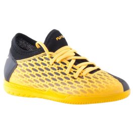 PUMA FUTURE 5.4 IT JR sárga/fekete fűzős terem foci cipő PUMA FUTURE 5.4 IT JR sárga/fekete fűzős terem foci cipő