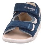 Superfit Nino sötétkék-fehér 2 tépőzáras velúr bőr kisfiú gyerekszandál (1-001060-8000)