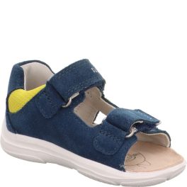   Superfit Nino sötétkék-sárga 2 tépőzáras velúr bőr kisfiú gyerekszandál (1-001062-8000)