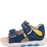 Superfit Nino sötétkék-sárga 2 tépőzáras velúr bőr kisfiú gyerekszandál (1-001062-8000)