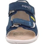 Superfit Nino sötétkék-sárga 2 tépőzáras velúr bőr kisfiú gyerekszandál (1-001062-8000)
