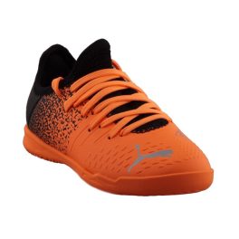 Puma Future Z 4.3 IT Jr neon narancssárga-fekete fűzős terem foci cipő   Puma Future Z 4.3 IT Jr neon narancssárga-fekete fűzős terem foci cipő