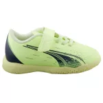 Puma Ultra Play IT V Jr limezöld-sötétkék terem focicipő