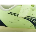 Puma Ultra Play IT V Jr limezöld-sötétkék terem focicipő