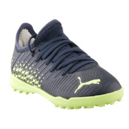 Puma Future Z 4.4 TT Jr sötétkék-neonzöld fűzős műfüves focicipő   Puma Future Z 4.4 TT Jr sötétkék-neonzöld fűzős műfüves focicipő