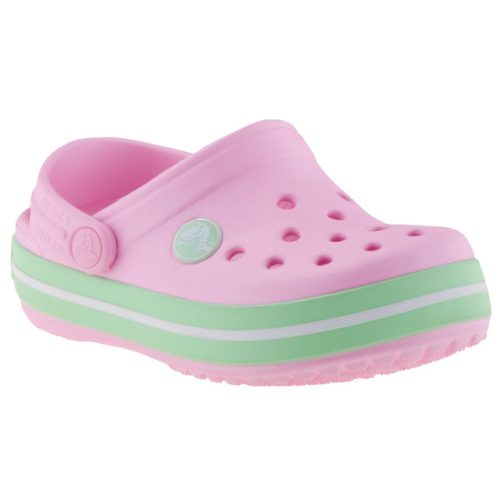 CROCS CROCBAND KIDS rózsa/zöld gyerek papucs