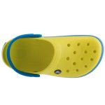 CROCS CROCBAND NAVY neon citrom/kék pántos papucs
