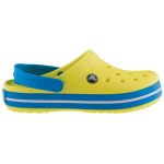 CROCS CROCBAND NAVY neon citrom/kék pántos papucs