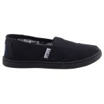TOMS CLASSIC BLACK CANVAS fekete belebújós cipő