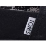 TOMS CLASSIC BLACK CANVAS fekete belebújós cipő