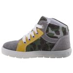 Színhibás SIESTA-RICHTER szürke/terep/citrom fűzős bőr cipő