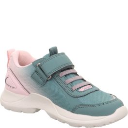   Superfit Rush zöld-rózsaszín tépőzáras-gumifűzős Reflective textil kislány gyerekcipő (1-000211-7020)