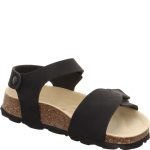 Superfit Fussbettpantoff fekete 2 tépőzáras kislány gyerekszandál (1-000122-0000)