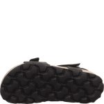 Superfit Fussbettpantoff fekete 2 tépőzáras kislány gyerekszandál (1-000122-0000)