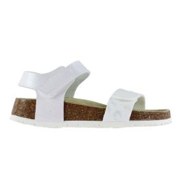   Superfit Fussbettpantoff fehér csillogó 2 tépőzáras kislány gyerekszandál (1-000123-1060)