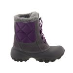 COLUMBIA Rope Tow szürke/lila Vízálló téli gumi fűzős bakancs